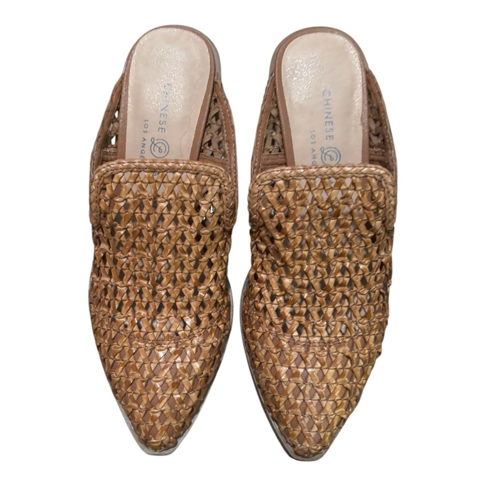 Chinese Laundry Woven Pointed-Toe Mule - Tan Brown